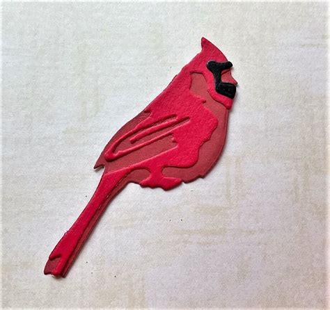 Cardinal Die Cut Kit for Handmade Christmas Cards Holiday - Etsy