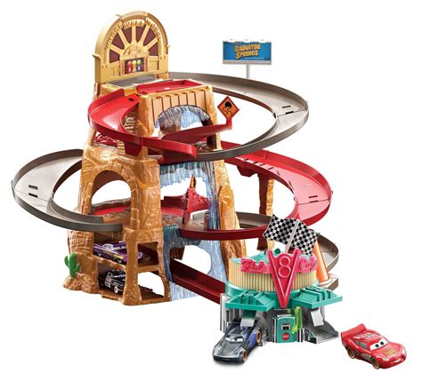 Buy Disney and Pixar Cars Track Set, Radiator Springs ain Race Playset ...