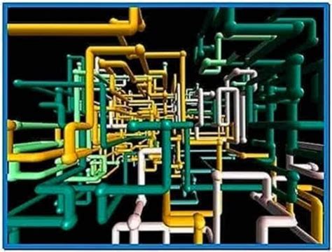 Windows 3d pipes screensaver - Download free