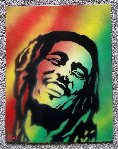 Bob Marley Painting Original Graffiti Art Street Spray Paint | Etsy