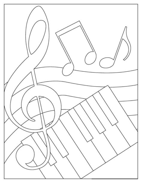 Music Notes Coloring Pages