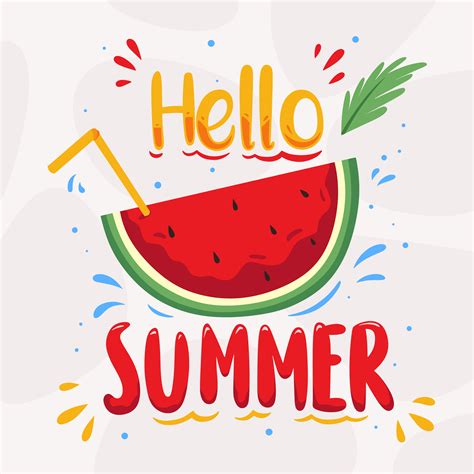 Hello Summer Vector 562295 Vector Art at Vecteezy