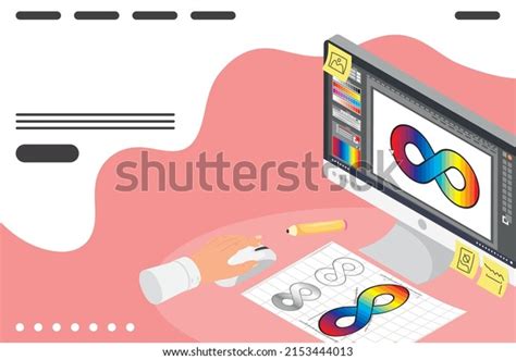 Desktop Graphic Design Icons Stock Vector (Royalty Free) 2153444013 ...