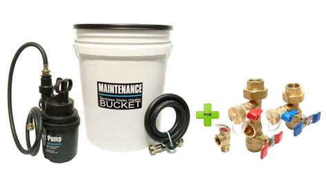 Tankless Water Heater Flushing Kit With Brass Isolation Valve Kit | eBay