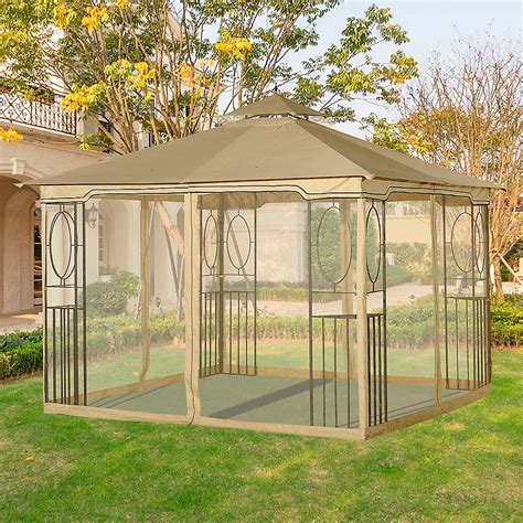 Sunjoy Universal 10 ft. x 10 ft. Gazebo Mosquito Netting | The Home ...