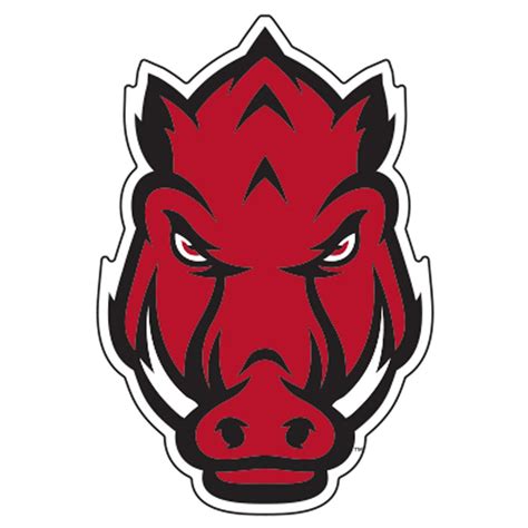 Arkansas Razorbacks Hog Head Magnet 4"