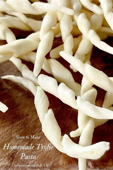 Handmade Trofie Pasta Recipe | Deporecipe.co