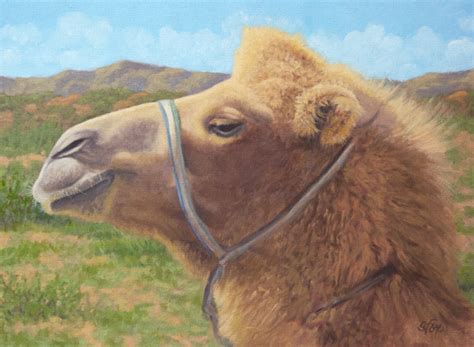 New Painting Debut! “Bactrian Camel, Mongolia” – Susan Fox, American Artist