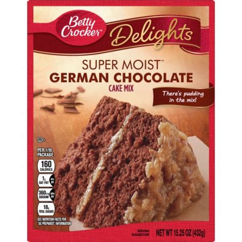 Betty Crocker™ Delights Super Moist™ German Chocolate Cake Mix, 15.25 ...