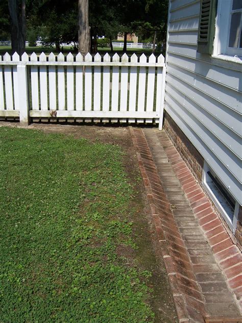 fence and ground gutter | Benjamin Waller House | Flickr Backyard ...