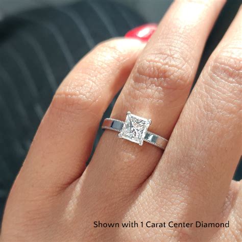 Princess Cut One Carat Diamond Ring Hot Sale | bellvalefarms.com