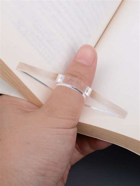 4pcs Clear Book Page Holder, Simple Portable Thumb Book Page Holder For ...