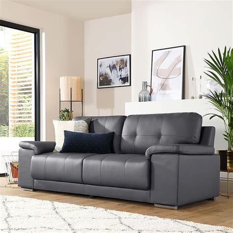 Kansas Grey 3 Seater Sofa | Furniture And Choice