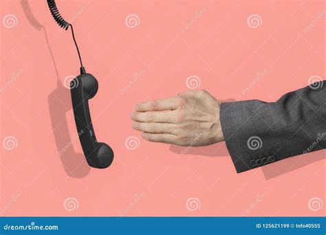 Businessman Hand Grabbing Phone Stock Image - Image of friendship ...