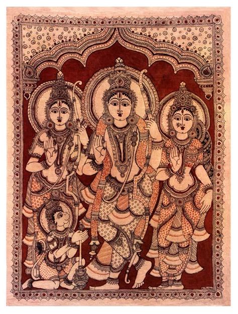 Kalamkari painting | Kalamkari painting, Indian art paintings, Buddha ...