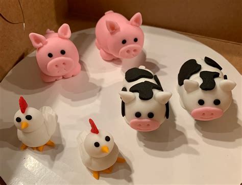 Fondant Farm Animals - Etsy