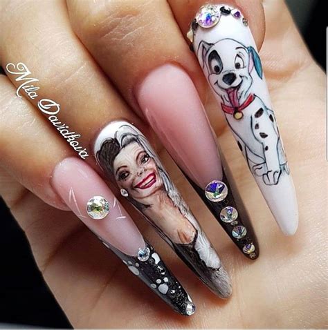 Cartoon Acrylic Nail Designs | Daily Nail Art And Design