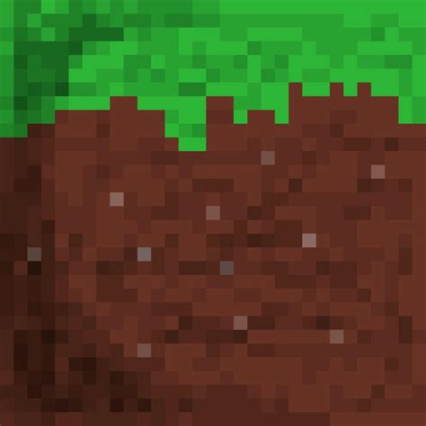 Grass Block Pattern Minecraft Dirt Block Pixel Art Pixel Art | The Best ...