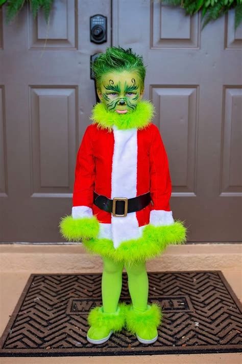 DIY Kids Grinch Costume Grinch Costumes, Kids Grinch Costume, Boy ...