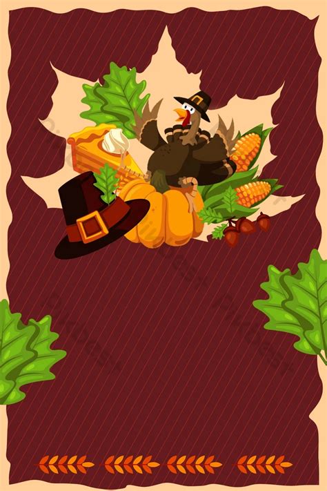 Harvest Harvest Thanksgiving Food Poster Background Backgrounds | PSD ...