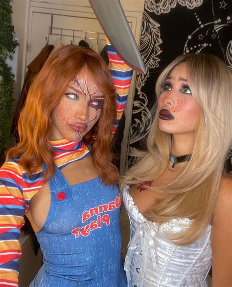 Chucky x Tiffany Ray cosplay en 2024 | Maquillage halloween joli, Idée ...