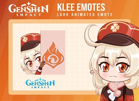 Klee Genshin Impact Lurk Emote / Genshin Impact Twitch Animated Emote ...