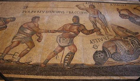 Gladiators Fighting In The Colosseum