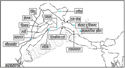 Sindhu River in Hindi - सिंधु नदी तंत्र को समझें : Gk Hub