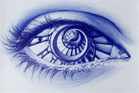 Ballpoint pen drawings | Pencil drawings by Alexandra Miron | Artsy ...