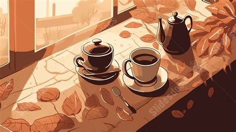 Coffee Brown Powerpoint Background For Free Download - Slidesdocs