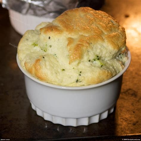 Broccoli Goat Cheese Soufflé Recipe