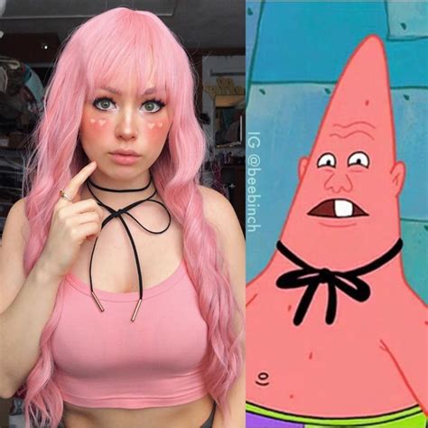 The girl cosplays the heroes of "SpongeBob", but it still turns out hot ...