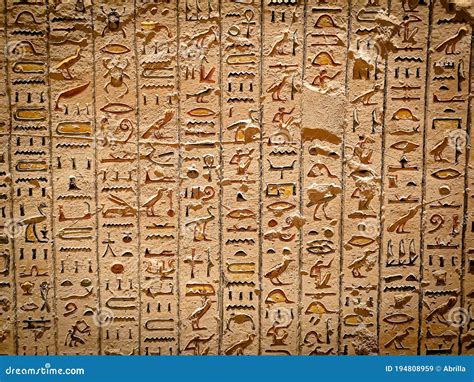 Ancient Egyptian Writing, Egyptian Hieroglyphs, Wall Inscriptions ...