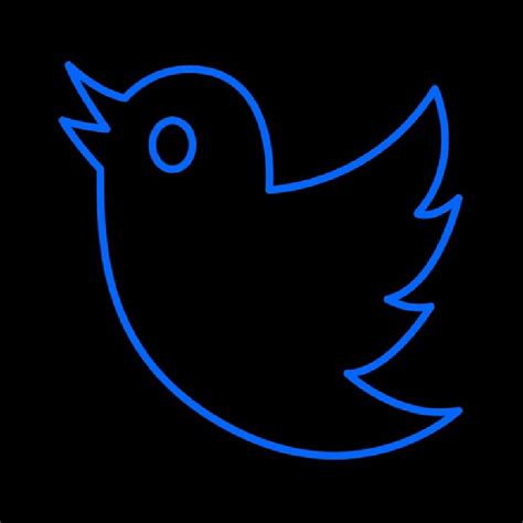 Twitter Bird Logo Neon Sign ️ NeonSignsUS.com®