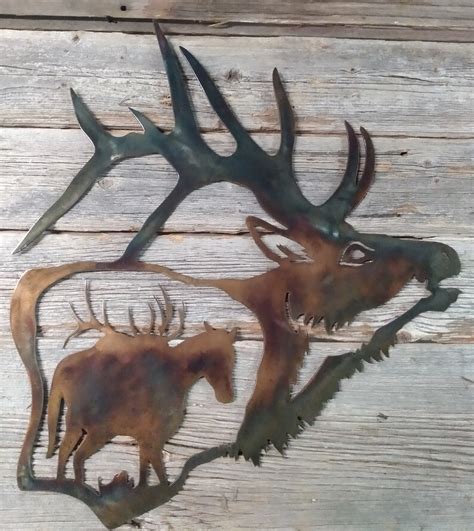 Bull Elk Bugling Silhouette Pack Horse Scene - Etsy