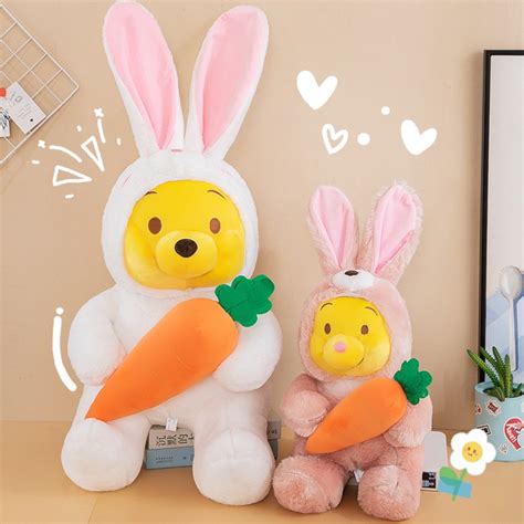 Carrot Rabbit Pooh Bear | Cute Carrot Rabbit Winnie the Pooh Plush Toy ...