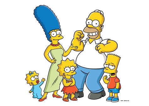 The Simpson Family illustration, The Simpsons, Maggie Simpson, Marge ...