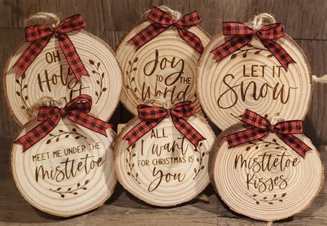 Wood Ornaments, Christmas, Gifts, Ornaments, Wood Engraved, Wood ...