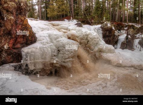 Amnicon State Park, Wisconsin during Winter Stock Photo - Alamy