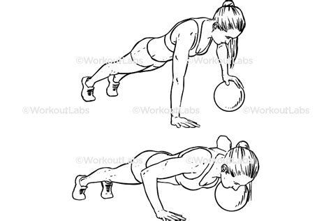 Single / One Arm Medicine Ball Push-Ups / Pushups – WorkoutLabs ...