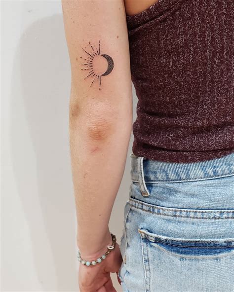 UPDATED: 43 Glorious Sun and Moon Tattoos (August 2020)