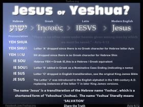 Jesus or Yeshua? - Yeshua is Salvation