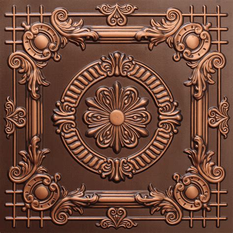 Antique Copper Art Decor Ceiling Tiles | Ceiling panels, Decorative ...