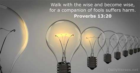 Proverbs 13:20 - Bible verse - DailyVerses.net