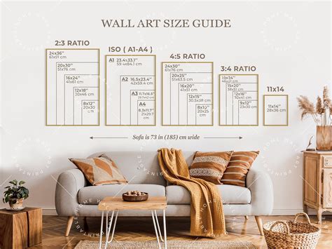 Wall Art Size Guide, Poster Size Chart, Photo Frame Sizes, Canvas Size ...