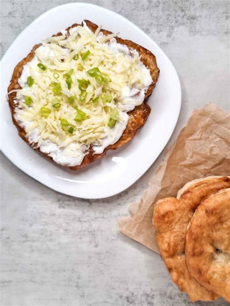 Garlicky and Crispy Lángos (Hungarian Fried Bread) Recipe