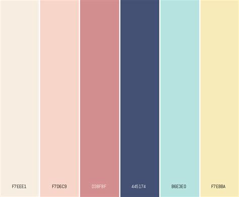 Anime Pastel Color Palette