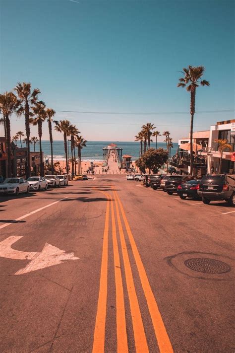 Los Angeles Beach Wallpaper 4K : Los angeles, california, road, palms ...