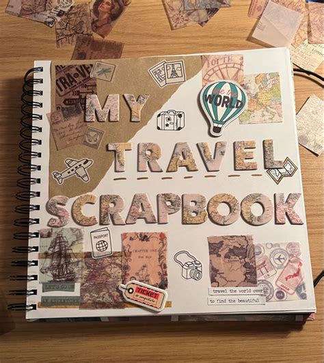 Travel Scrapbook Cover | DIY Photo Book