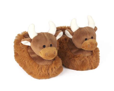 Highland Cattle Baby Booties | Highland Cow Infant Slippers